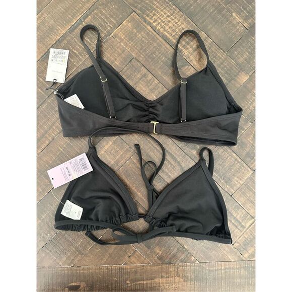 Shade and Shore Black Blue Gray 4 Piece Bikini Bundle Size Medium New - Picture 3 of 4